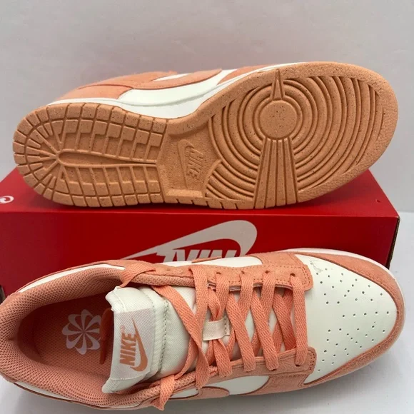 NIKE WMNS DUNK LOW SOFT PEARL/APRICOT AGATE-WHITE
 Athletic Sneakers - Picture 3 of 16